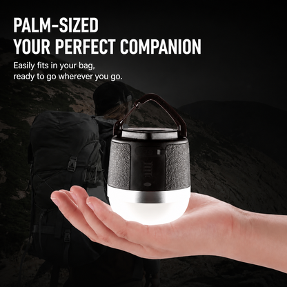 ORVOIS Halo 3-in-1 Outdoor-Campinglampe & Bluetooth-Lautsprecher, Powerbank